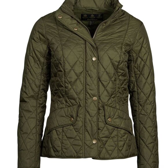 Barbour Flyweight Cavalry Quilt Jacket - Women's - Olive, US 8/UK 12 - Picture 1 of 15
